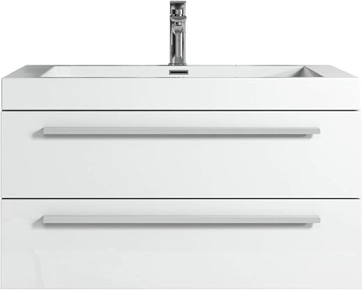Badezimmer Badmobel Rome 80 Cm Hochglanz Weiss Unterschrank Schrank Waschbecken Waschtisch Amazon De Kuche Haushalt