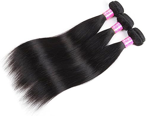 Brazilian Straight Virgin Hair Weave Bundles 100% Unprocessed 7A Remy Human Hair Extensions Natural Color¡­