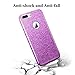 iPhone 7 Plus Case, Hanlesi Shiny Gradient Bling Cover Protective Case for Apple iPhone 7 Plus 5.5 inch, Purple