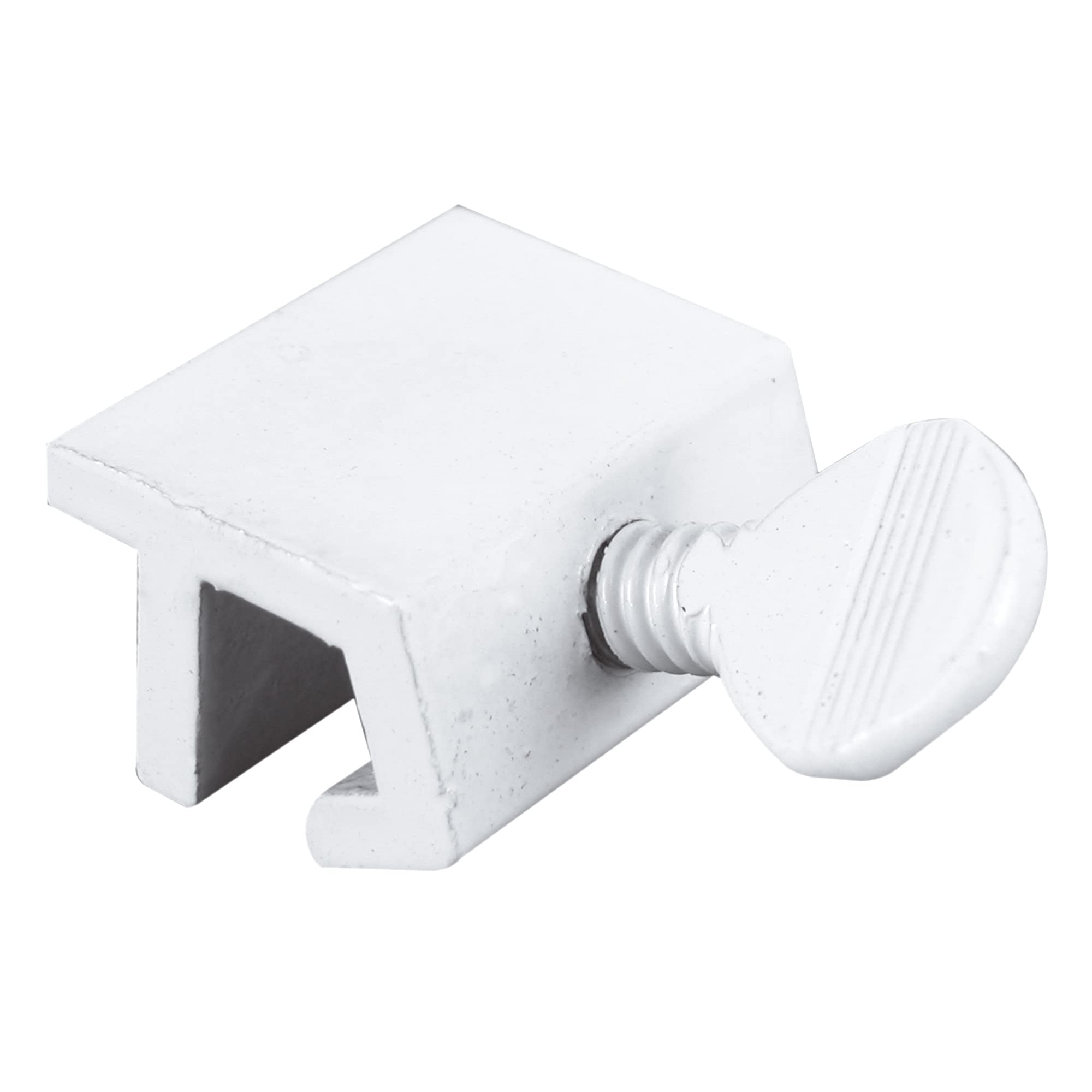 Photo 1 of Prime-Line U 9823 Aluminum, White Finish, Sliding Window Security Lock (4 Pack)