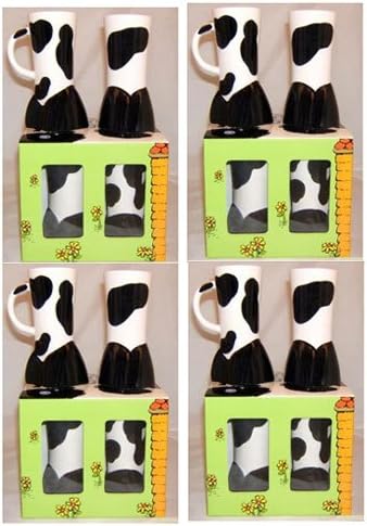 Cowfeet Coffee Mugs Case of 4 Gift Box Sets of 4 Each (16 Mugs Total)