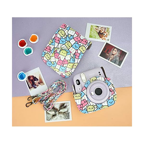 Yosuny Portable Case Kompatibel mit Fujifilm Instax Mini 11 Sofortbildkamera mit verstellbarem Gurt und… – Bild 4