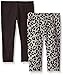 Gerber Graduates Girls' 2 Pack Leggings, Leopard/Black, 24 Months