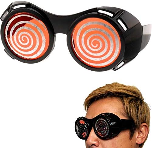 パーティーサングラス おもしろメガネ うずまき黒 Ms1 贈呈