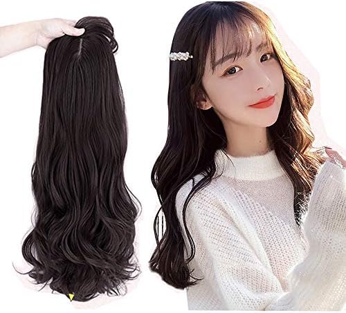 ヘアピース 送料無料 激安 お買い得 キ フト 部分ウィッグ 耐熱ファイバー 女性 前髪付き ロング 医療用 ウィッグ かつら 超リアル人工皮膚付け カツラ 隠す 脱毛 カール 増毛 白髪 ストレート 薄毛