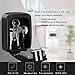 Key Lock Box, House Key Storage Lock Box with 4 Digits Combination Outdoor Key Safe Lock Box for Outside, Sturdy Wall Mounted Password Box with Mounting Kit & Waterproof Cover, Hide 5 Keys, Black…