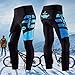 sponeed Cycling Pants Fleece Men's Bike Tights Padded Warm Up Bicycle Pant Windproof US M Blue