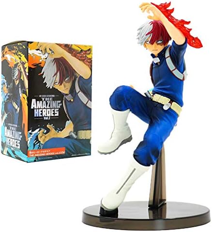 Thursday April 3 Generation My Hero Academia PVC Figure Statue Action Figure Collectible Figurine, PVC, Todoroki Shouto ,Katsuki Bakugou,battle version (H01)