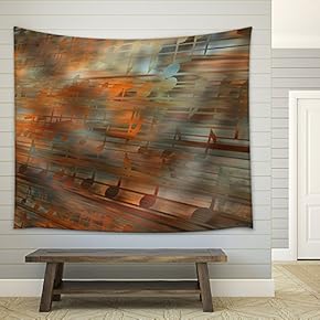 Musical Background - Fabric Wall Tapestry Home Decor - 51x60 inches