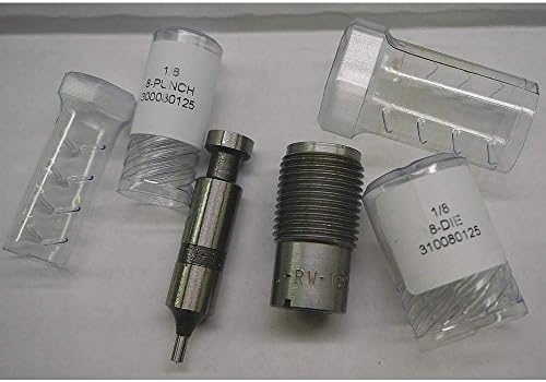 Roper Whitney - 200080125 - Die: 158 ga Capacity (Steel), 8 Punch, 1/8 in Punch Dia, 1/8 in Die Size, Round