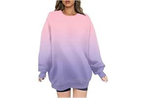 SMIDOW Oversized Long Sleeve Crewneck Sweatshirts For Teen Girls Fall Fashion Womens Pullover Tops Casual Loose y2k Clothes