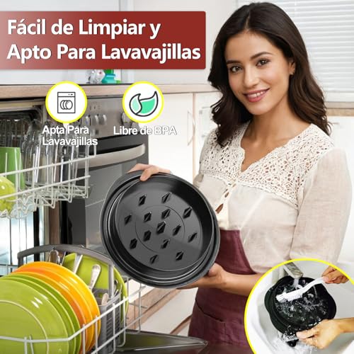 Desmenuzador de Pollo - 25CM Trituradora de pollo, Tapa Visual, Mango Ergonómico, Antideslizante y Lavavajillas lavables, Chicken Shredder para Cortar Carnes Vegetales Queso Duro(Negro)