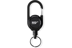 ROOT CO.√ Gravity MAGREEL LITE, Retractable Badge/iPhone Case/Key Holder with Key Ring | 25.5 inch / 65cm Reel Retractable Heavy Duty | Max Loading Weight 5.2 oz / 150g