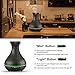 VicTsing 400ml Aromatherapy Essential Oil Diffuser, Ultrasonic Cool Mist Humidifier with Wood Grain Design, 4 Timer Settings for Office, Room, Spa