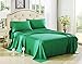 HONEYMOON HOME FASHIONS Brushed Microfiber Queen Bed Sheet Set, Turquoise