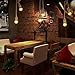 Rope Chandelier Pendant Light Ceiling Lamp E27 Base Lamp Cord Retro Style DIY Home Decoration, Double Head