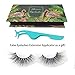 3D Mink Fur Hand-made Dramatic Thick Crisscross Siberian Mink False Eyelashes for Makeup Deluxe Black Fluffy Long Soft Reusable + Useful Lashes Clip (3D51)