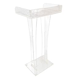 CNCEST Clear Acrylic Lucite Podium Pulpit Lectern