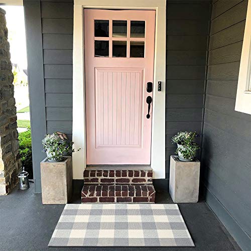 Ailsan Cotton Buffalo Checkered Rug Runner Doormat 2' x 3' Farmhouse
