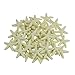 LJY 40 Pieces 1.2 Inches Beige Resin Pencil Finger Starfish for Wedding Home Decor and Craft Project