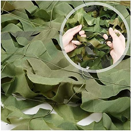 グリーンカモフラージュネット ガーデン装飾シェードネット 屋外の日焼け止め 狩猟 隠蔽 キャンプ テント 10m 軍の迷彩ネット 写真の森の風景の背景3x5m 8 買い物 Size 車のカバー