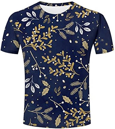Men's 3D Printed Florals Graphic Short Sleeve T-Shirts