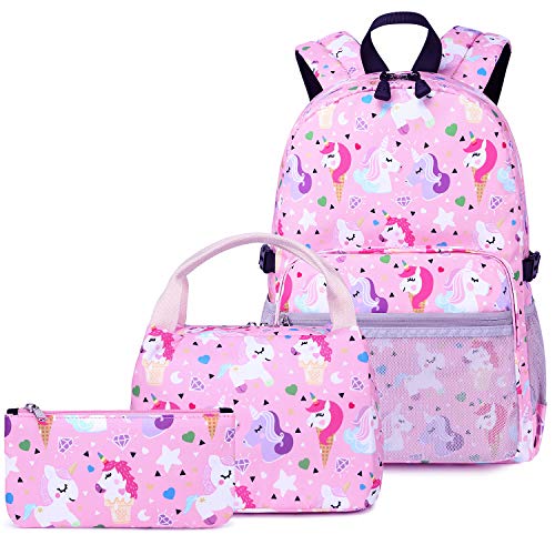 girls backpack and lunchbox