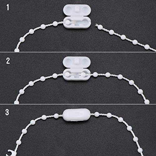 20 Pack Replacement Vertical Roman Roller Blind Ball Chain Cord Connector Clips - Thumbnail 4