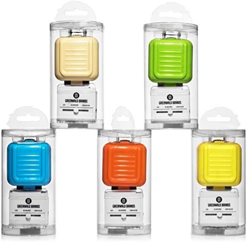 Greenwald's International Travel Power Adapter [US UK EU AU CN UAE], Universal Plug, Dual USB Charging Ports &amp; AC Socket Works In 150 Countries
