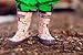 OAKI Kids Rubber Rain Boots with Easy-On Handles, Owls, 5T