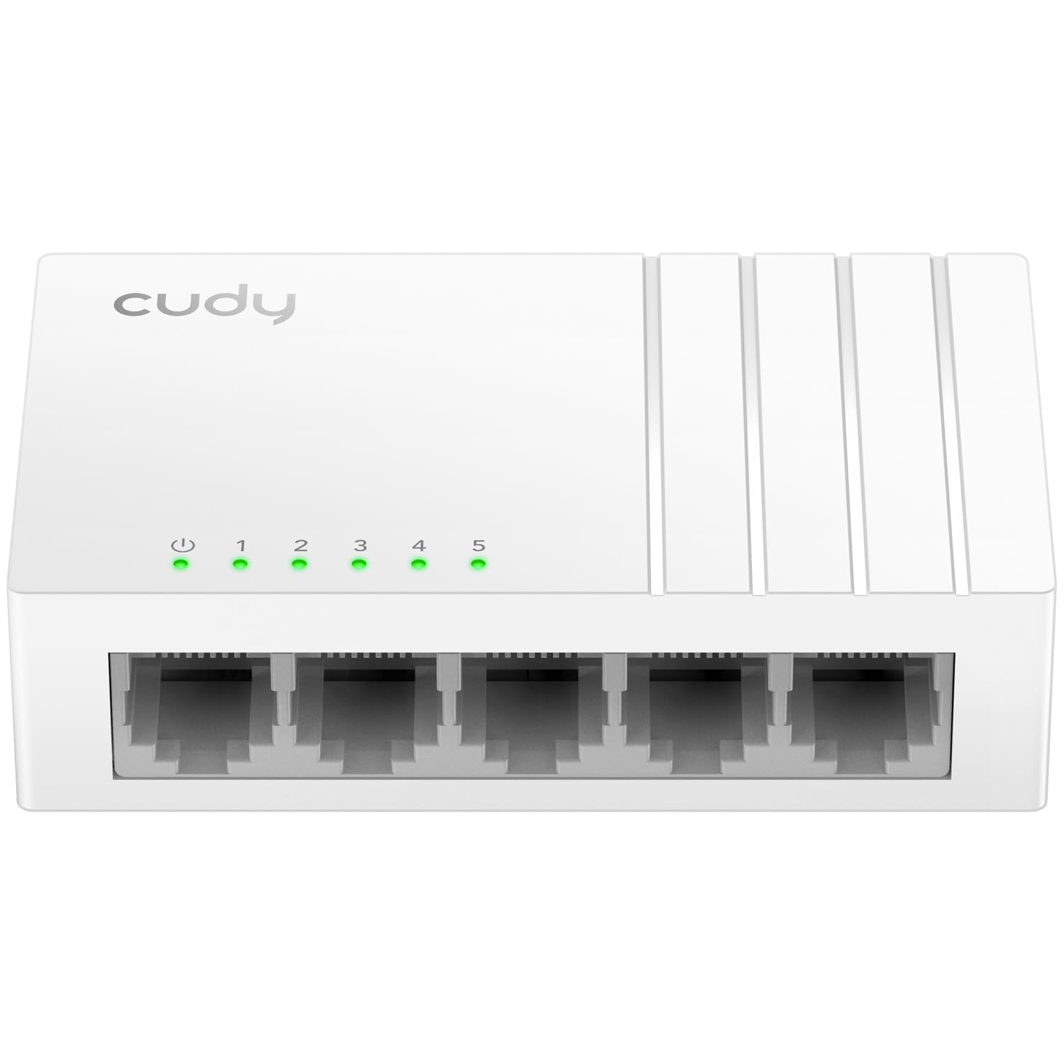 Cudy GS105U 5 Port Gigabit Ethernet Switch Mit USB-C Power Jack Desktop Ethernet Splitter Kunststoffgehäuse Ungeschirmter Schalter Plug & Play Fanless Unmanaged
