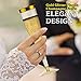 Gold Plastic Champagne Flutes – 50-Pcs Disposable Tall Stem Wine Glasses – Elegant Design – Practical and Easy to Use – 6.5 Oz Capacity - Gold Glittery Rim – Ideal for Parties, Special Events