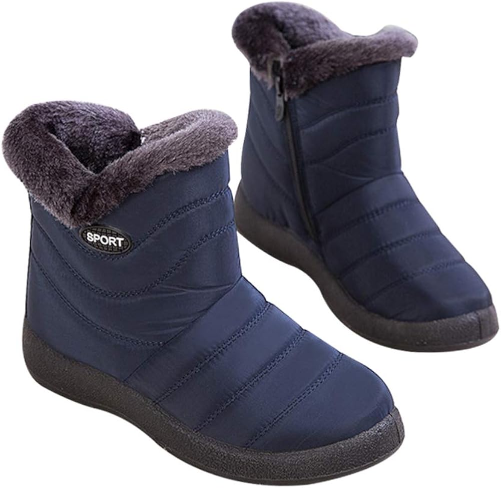 FUSHITON Stivali Invernali Da Donna – Caldi, Antiscivolo E Impermeabili, Scarpe Da Neve Con Suola Robusta, Morbido Interno