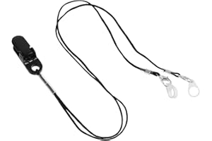 Quhoxdye 1pcs Hearing Aid Clips with Lanyards-lost Holder for Seniors and Boy Girl Lightweight Durable Hearing Amplifier Reta