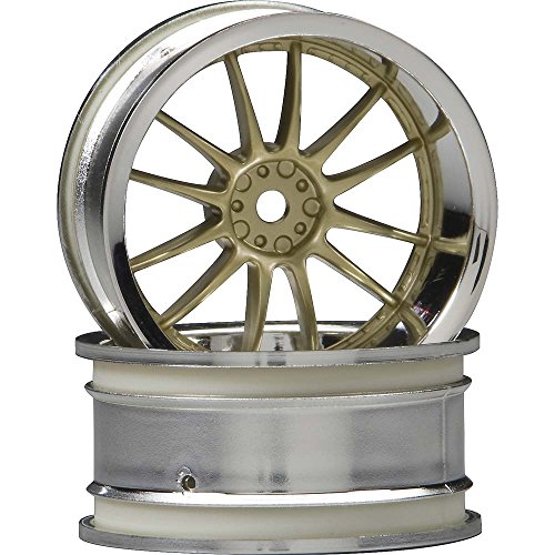 HPI Racing 3298 Work XSA 02 C Wheels, 26mm, Gold and Chrome