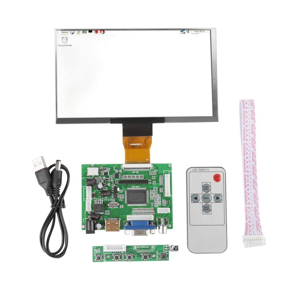 Peixiang Relaxed LCD TFT Display Module，7 inch LCD TFT Display 1024 600 HDMI VGA Monitor Screen Kit 
