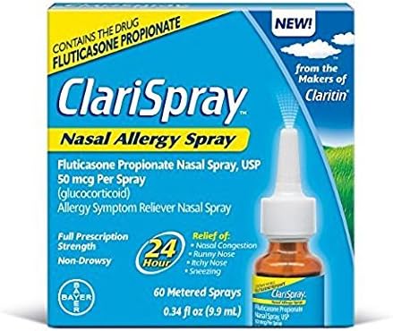 Clari Spray Nasal Allergy Spray, 0.34 Fl Oz (5 Pack)