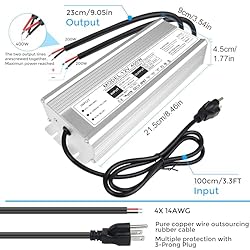 LightingWill LED Driver 400 Watts Waterproof IP67
