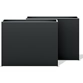 LAHAAP Set of 2 Outdoor Planters 38" W x 10.2" D x 30" H- Tall Rectangular | Planters for Outdoor Patio/Porch, All-Weather w/ Anti-dumping Kit, Durable Galvanized Steel, Modern Design for Plants, Flower
