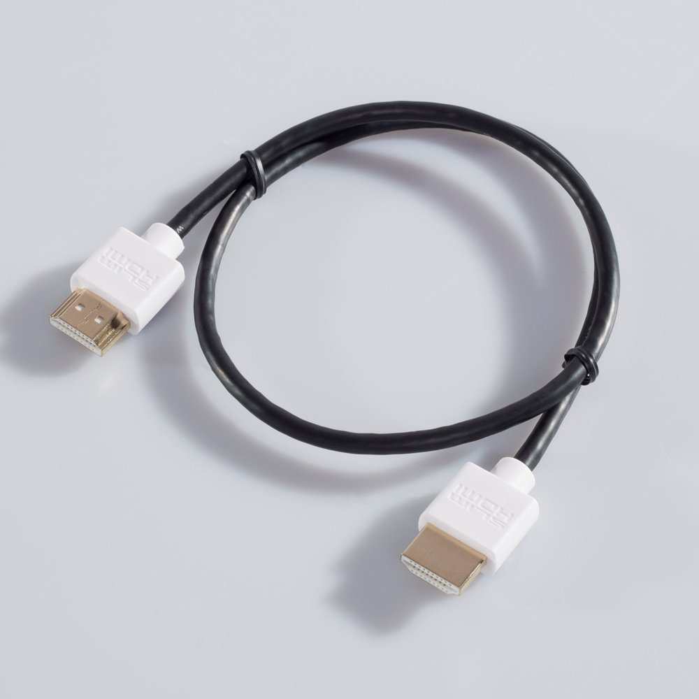 SlimHDMI 0.5m Eco Slim HDMI Cable (Gold Plated, 1080p, 3D, High Speed)