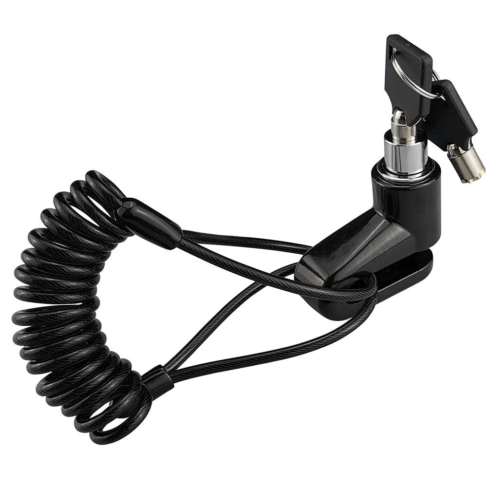 Disc Brake Lock Anti-Theft Steel Wire Lock Wheel Electric Scooter Lock Accessory for Xiaomi M365/Pro Electric Scooters Bicycle Wheels ​Locker with Reminder Rope (Black！)