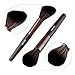 Allewie Makeup Brushes Set 10pcs Nylon Bristles Wooden Handle 1 Free Black Bag Professional Cosmetic Brushes for Eyeshadow , Foundation , Lip , Concealer , Powder and Other Makeup