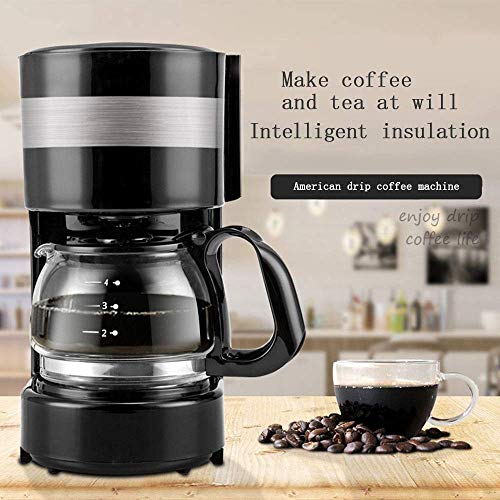 YAeele Kaffeemaschine, Haushalt Kaffeemaschine, Drip-Automatik Filterglas Kaffeekanne, Temperiergeräte Isolierung Basis… – Bild 7