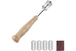 Bread Lame, Dough Scoring Tool Sourdough Bread Starter Kit with 5 Replacement Blades, Dough Baking Cutter Scoring Set, Bread 