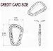 DB.WOR Carabiner Tactical 6pcs Enforcement Polymer Light Weight D-Ring Hanging Hook (Khaki)