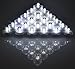 SAMYO Set of 36 Waterproof Wedding Submersible Battery LED Tea Lights Underwater Sub Lights- Wedding Centerpieces Party Decorate (White)