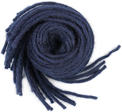 Lady Miranda 22 Inch Faux Locs Crochet Dreadlocks Synthetic Hair Crochet Braiding Havana Mambo Braid Hair Weaving (Blue3)