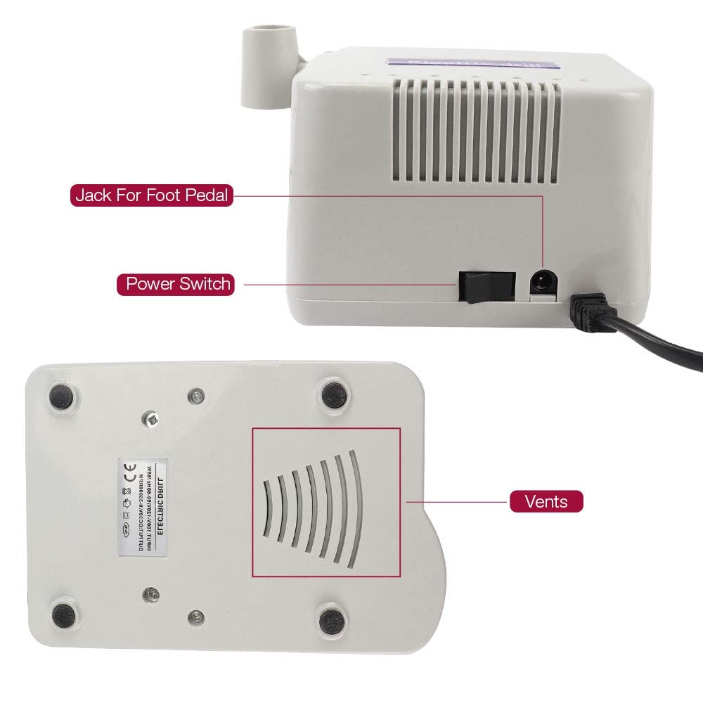 Christzo Electric Nail Drill Machine JD8500 65W 35000RPM Manicure Tool Pedicure Polisher Nails Art Equipment : Beauty