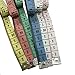 12pcs Tape Measures 60-Inch/150cm Soft Cloth Measuring Tape Weight Loss Medical Body Measurement Sewing Tailor Craft Vinyl Ruler, Has Centimetre Scale on Reverse Side + Gift Card