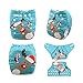 Alva Baby Christmas Design Reuseable Washable Pocket Cloth Diaper Nappy + 2 Inserts QD14